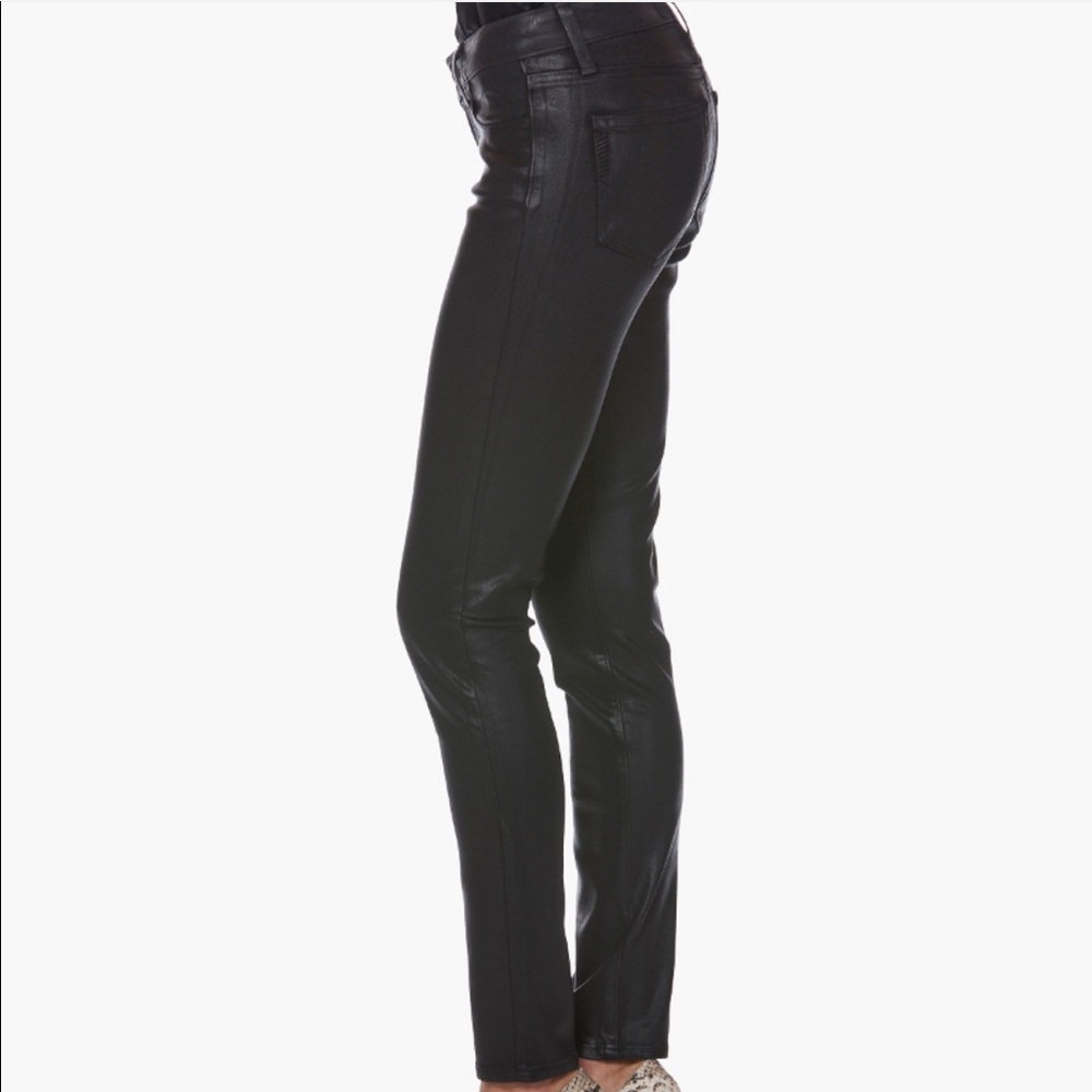 PAIGE Black Verdugo Coated Skinny Jeans - Picture 3 of 10